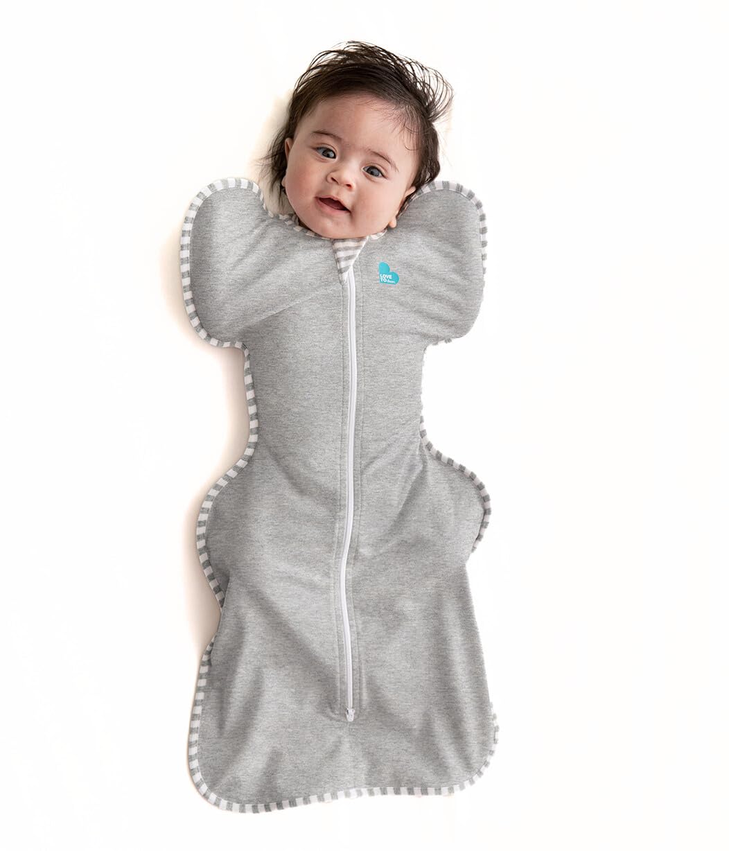 Love to Dream Swaddle UP, Baby Sleep Sack, Self-Soothing Swaddles for Newborns, Improves Sleep, Snug Fit Helps Calm Startle Reflex, New Born Essentials for Baby, Small 8-13lbs, Gray - Premium Baby Essential Product